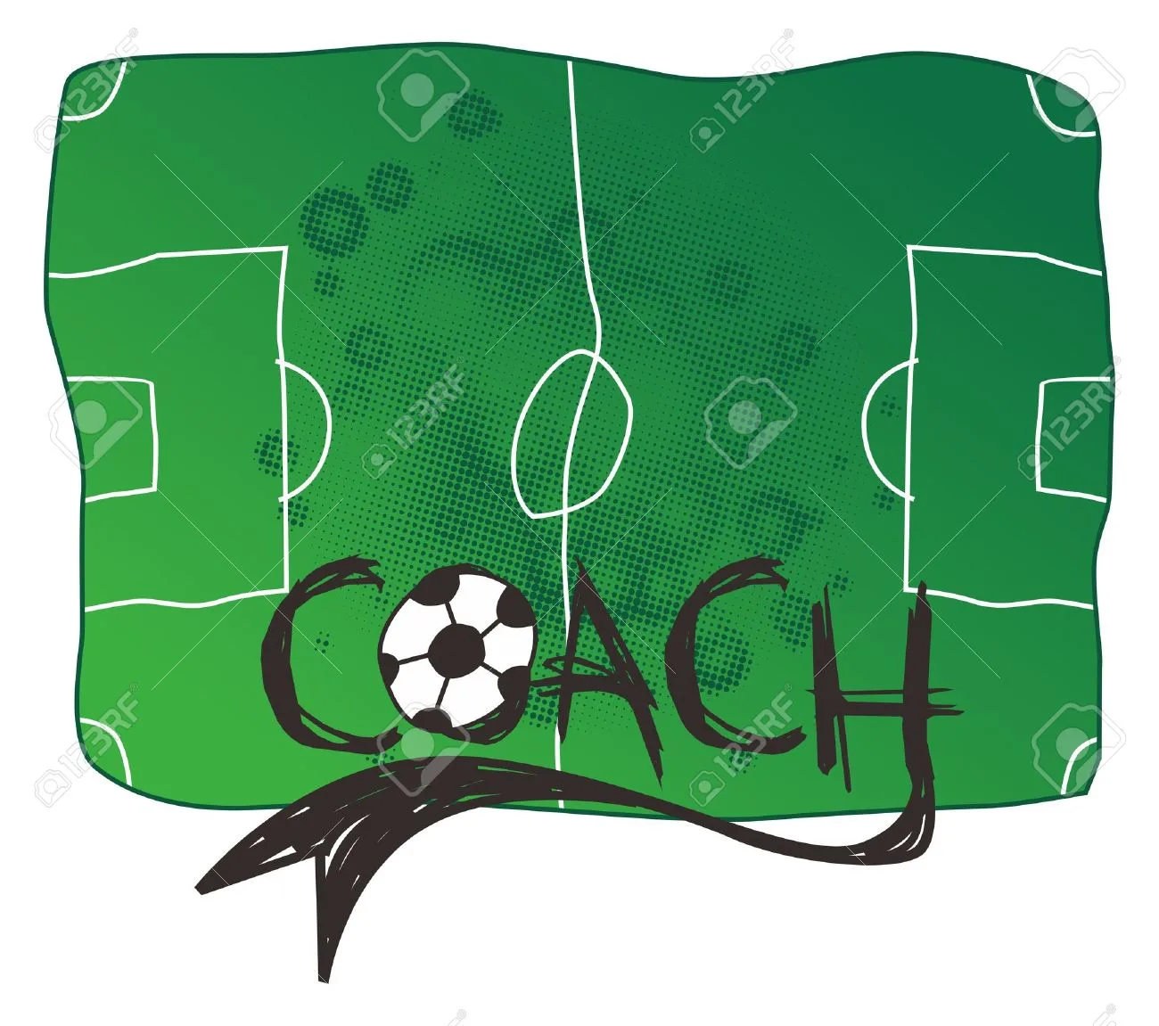 16395270 soccer coach Stock Vector